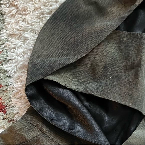 Ronny Kobo Rhoda Snake Print Bandeau Cutout Silk Rimper - Picture 7 of 11